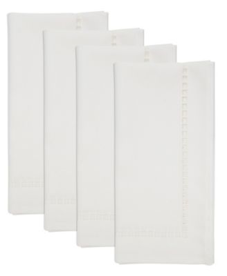 Laser-Cut Hemstitch Napkin, Set of 4