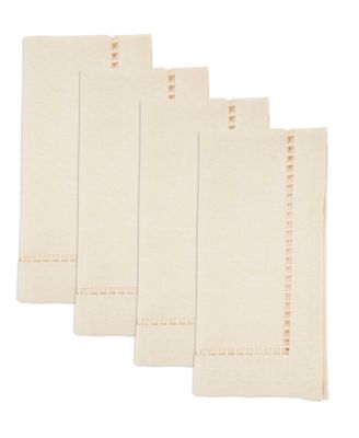 Laser-Cut Hemstitch Napkin, Set of 4