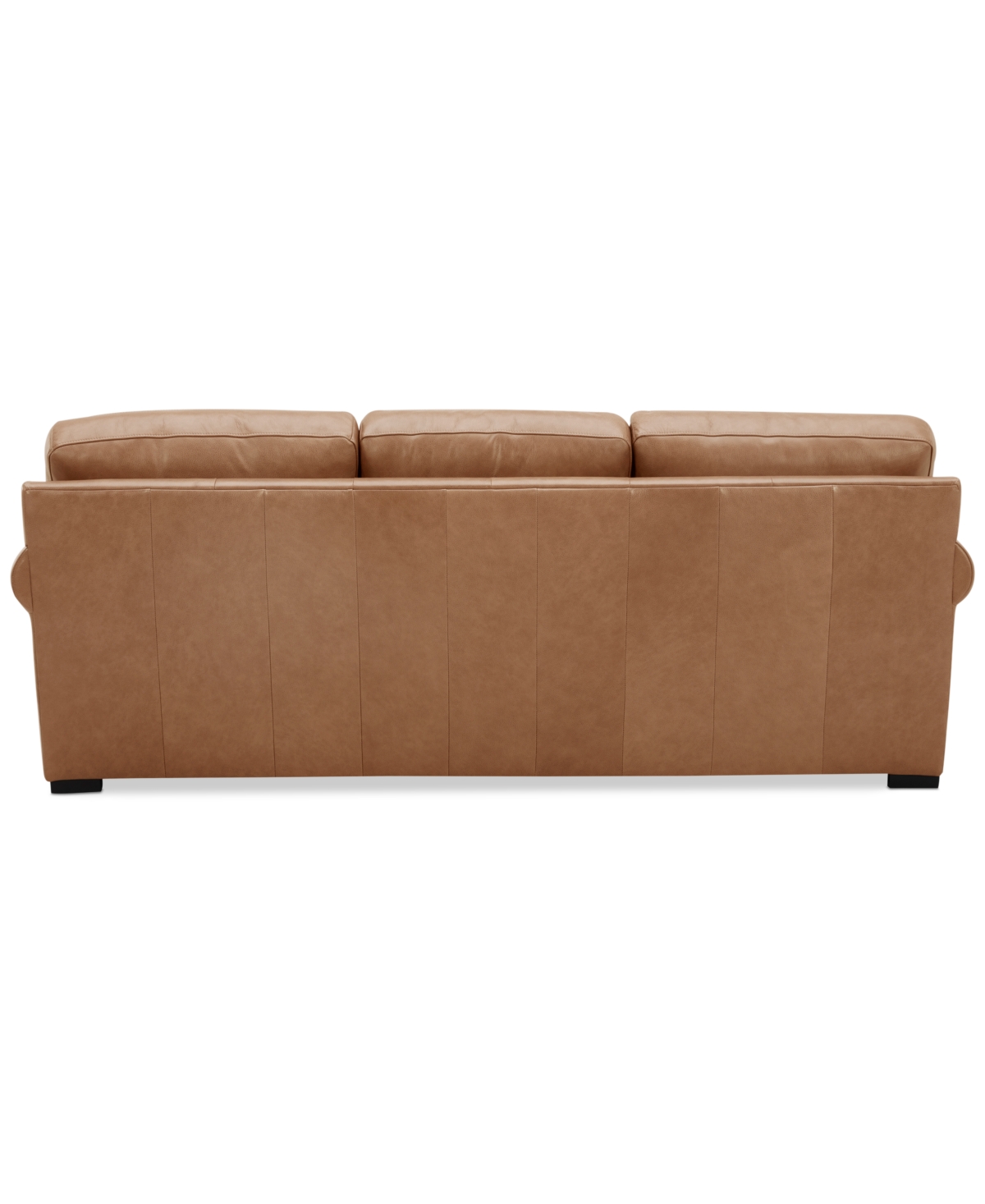 Macy's Radley 86" Leather Roll Arm Sofa, Exclusively At  In Light Natural