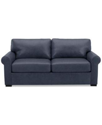 Radley Roll Arm 74" Leather Apartment Sofa