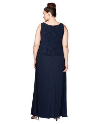 Plus Size Glitter Jacket & A-Line Dress