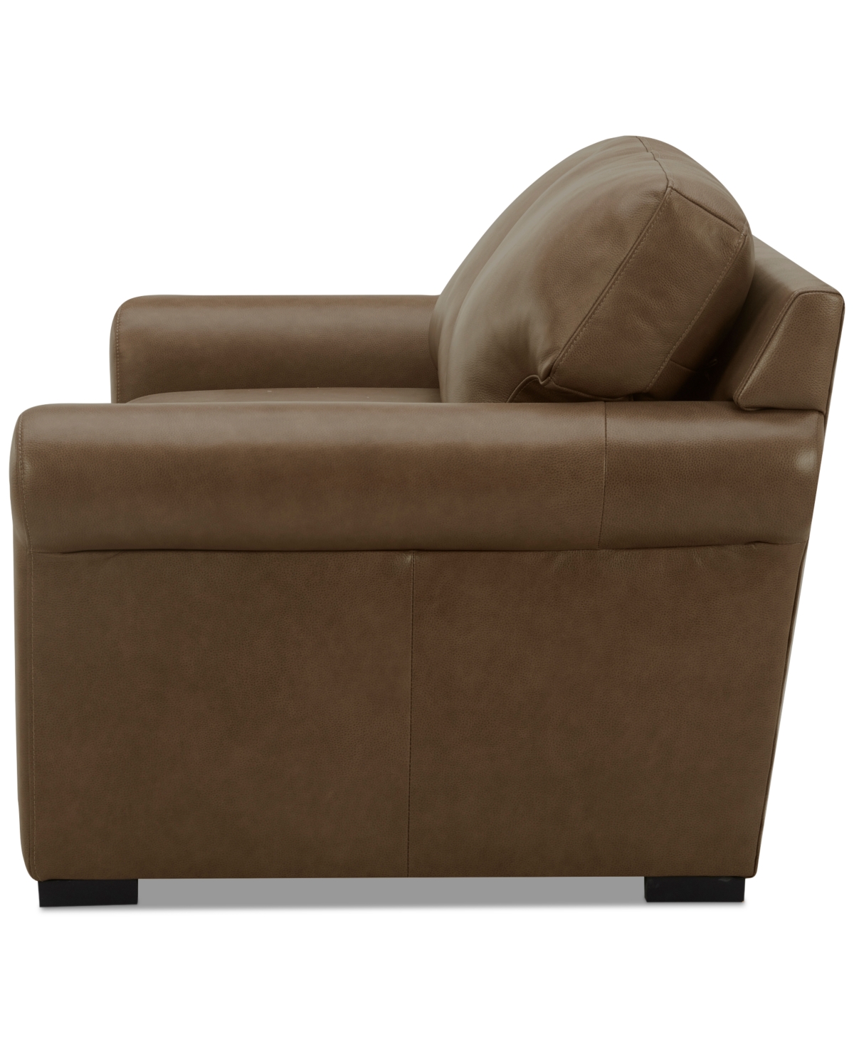 Macy's Radley 61" Leather Roll Arm Loveseat, Exclusively At  In Sand
