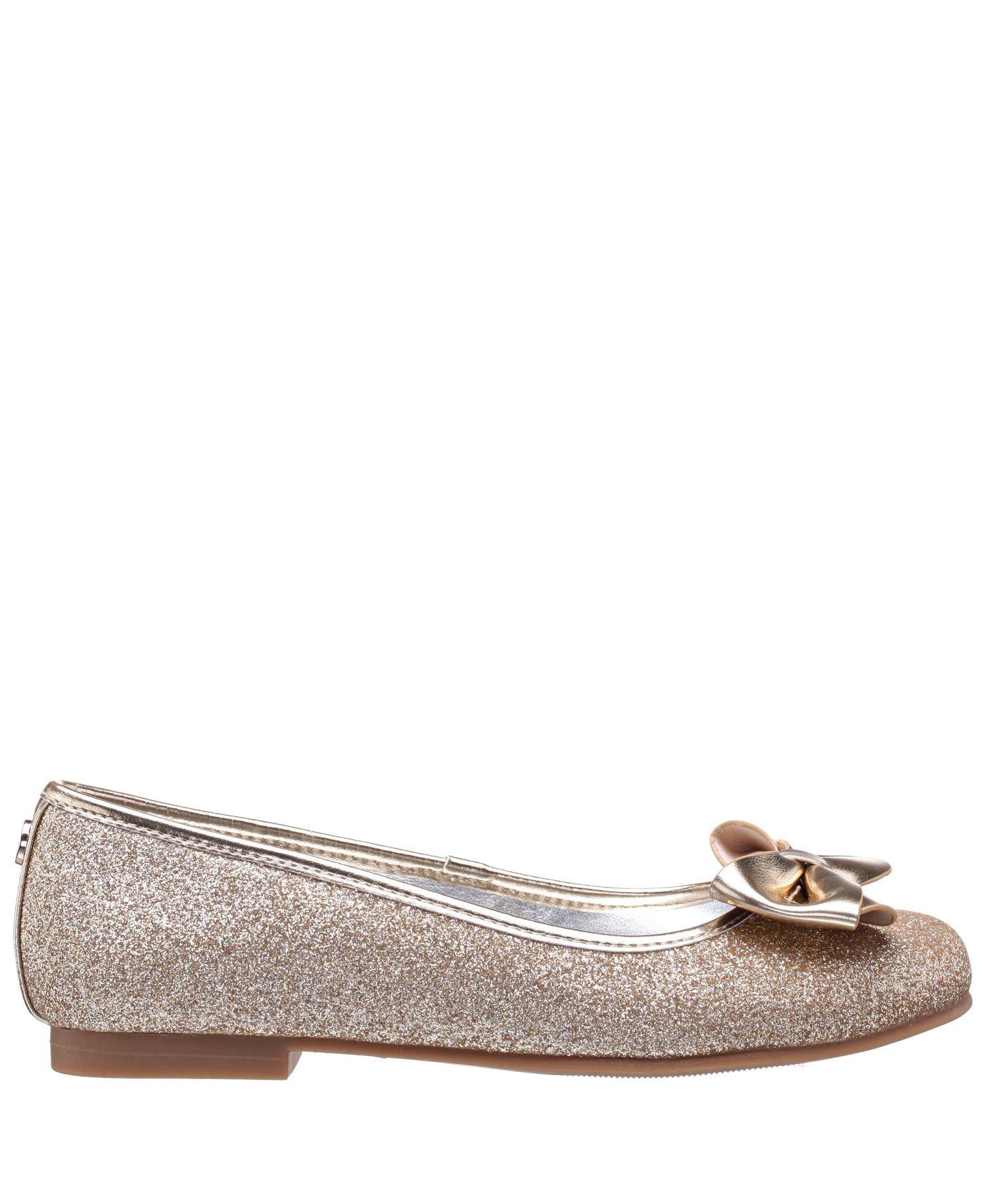 Little and Big Girls Rose Glitter Ballet Flats
