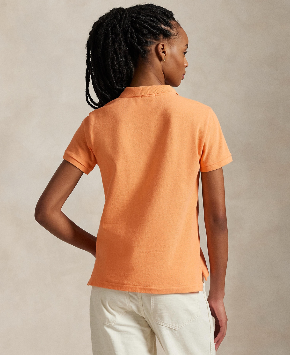 Polo Ralph Lauren Classic Fit Mesh Polo Shirt In Key West Orange