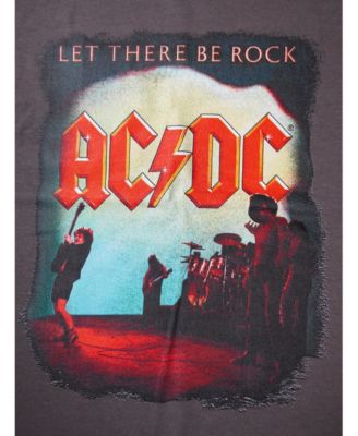 Boys Let There Be Rock ACDC Youth Charcoal T-shirt-XL