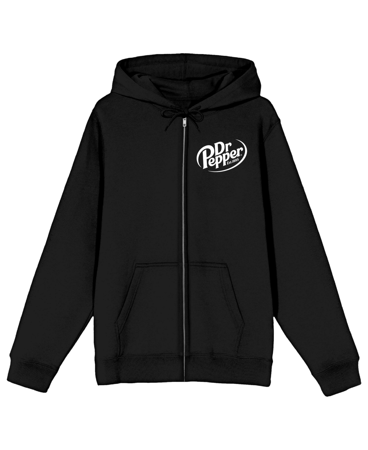 Men's Vintage Diamond Logo Black Zip-Up Hoodie-s - Black