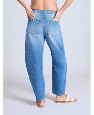 Maternity Under the Belly Barrel Leg Jeans - Motherhood