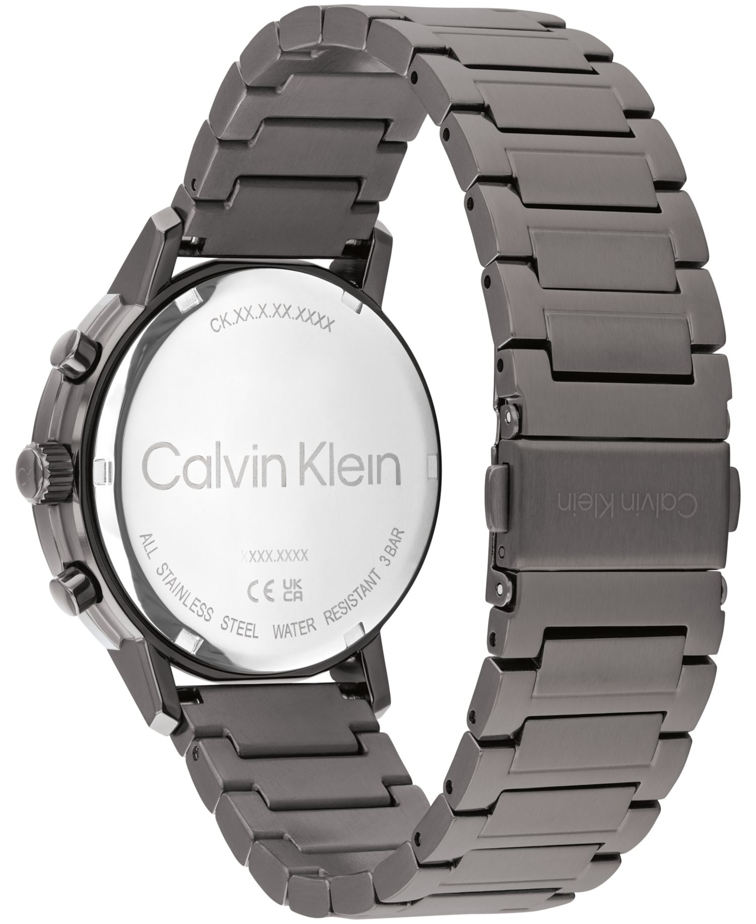 Men's Gauge Ionic Plated Gray Steel Bracelet Watch, 41mm