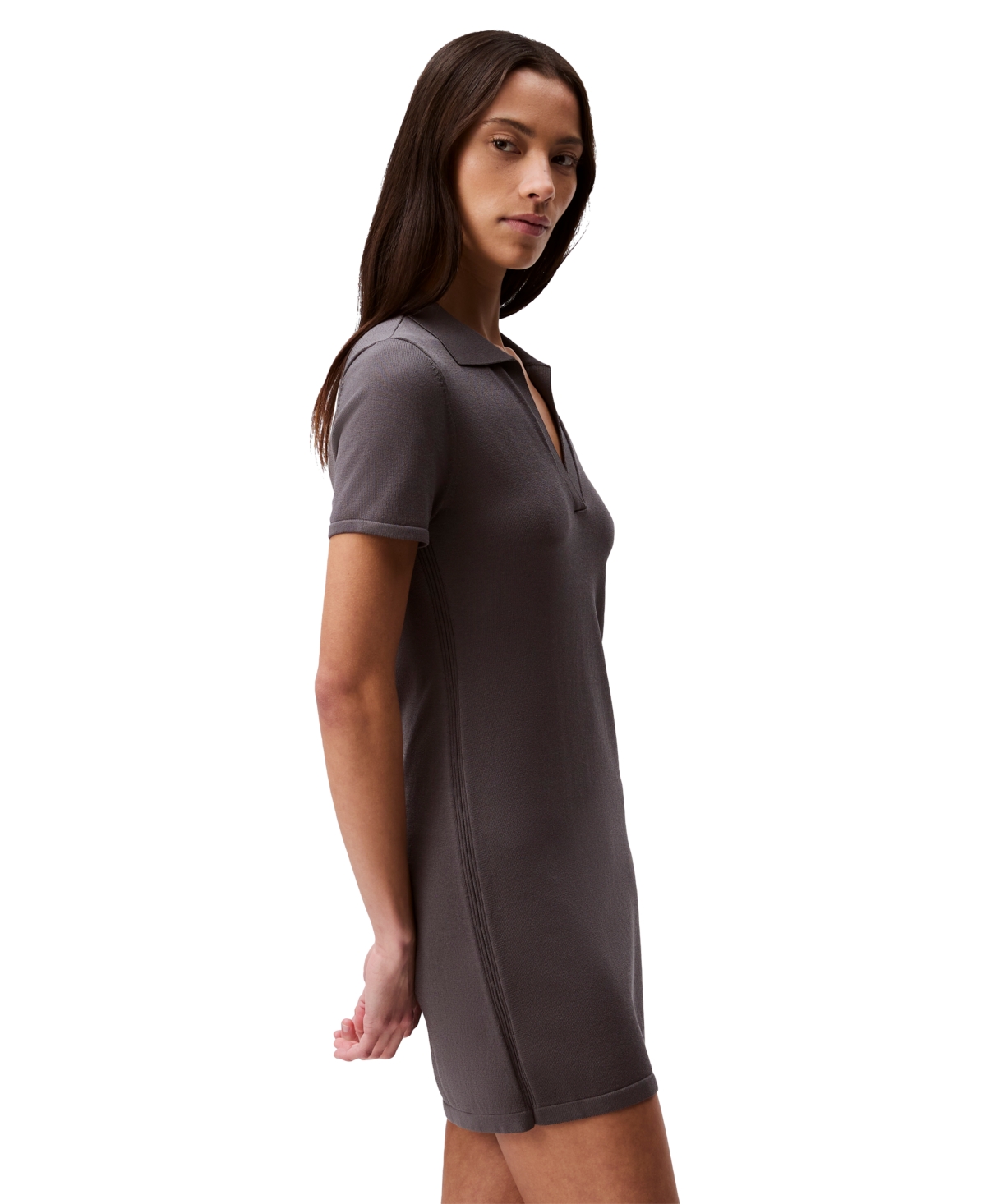 Shop Calvin Klein Jeans Est.1978 Women's Liquid Shine Minidress In Eiffel Tower