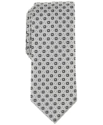 Alfani - Men's Alene Slim Geometric Print Tie