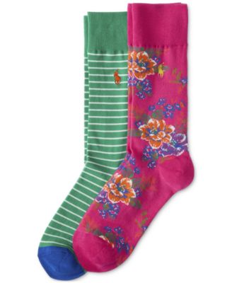Polo Ralph Lauren - Men's 2-Pk. Floral Slack Socks