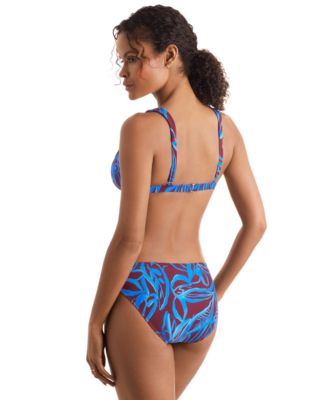 MIMI FLAMINGO WOMENS DAKOTA PRINTED BIKINI TOP LOGAN BIKINI BOTTOMS 