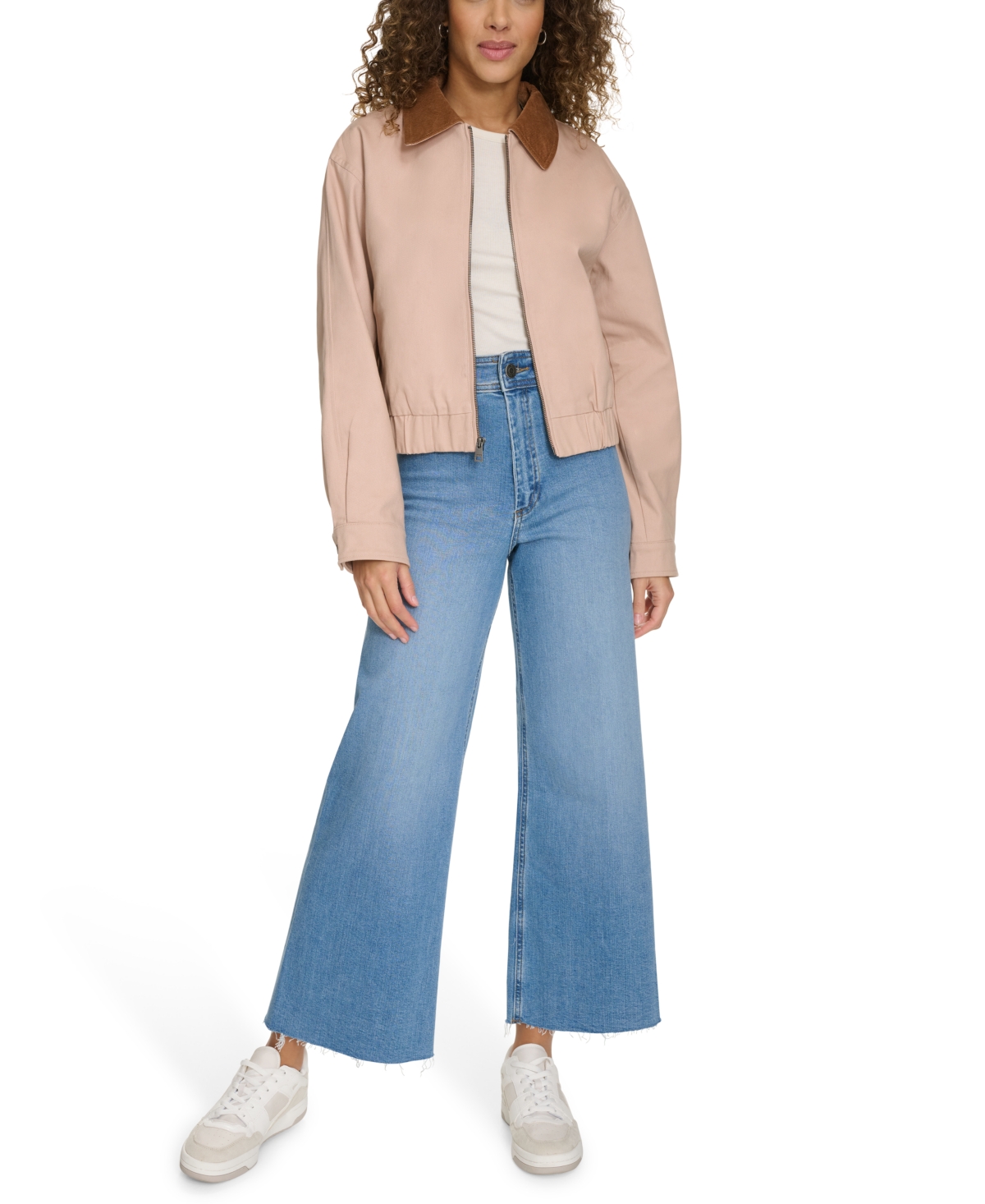 Levi's Laydown Collar Jacket In Light Pink