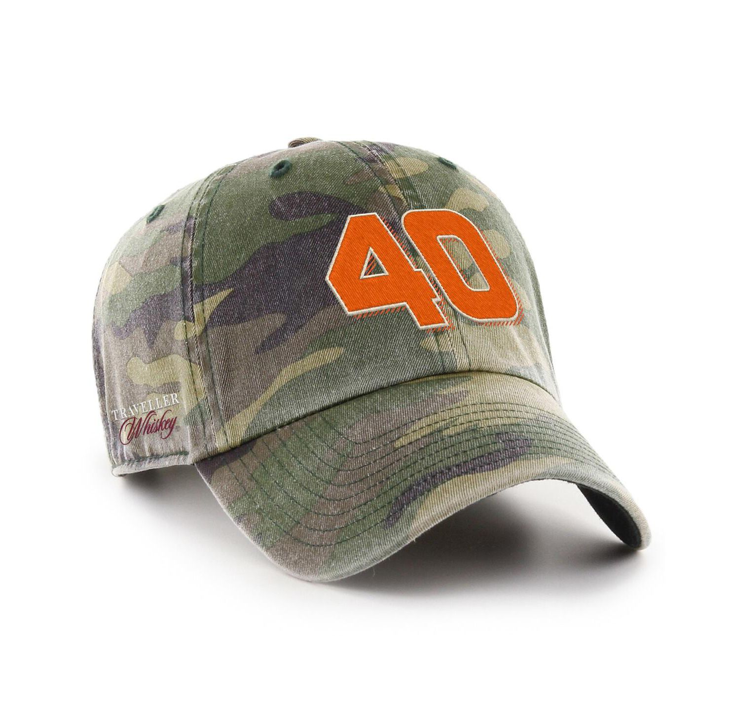Men's Camo Justin Allgaier Traveller Whiskey Clean Up Adjustable Hat