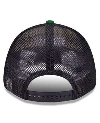 Men's Black/Green Carl Edwards 2025 NASCAR Hall of Fame 9FORTY Adjustable Trucker Hat