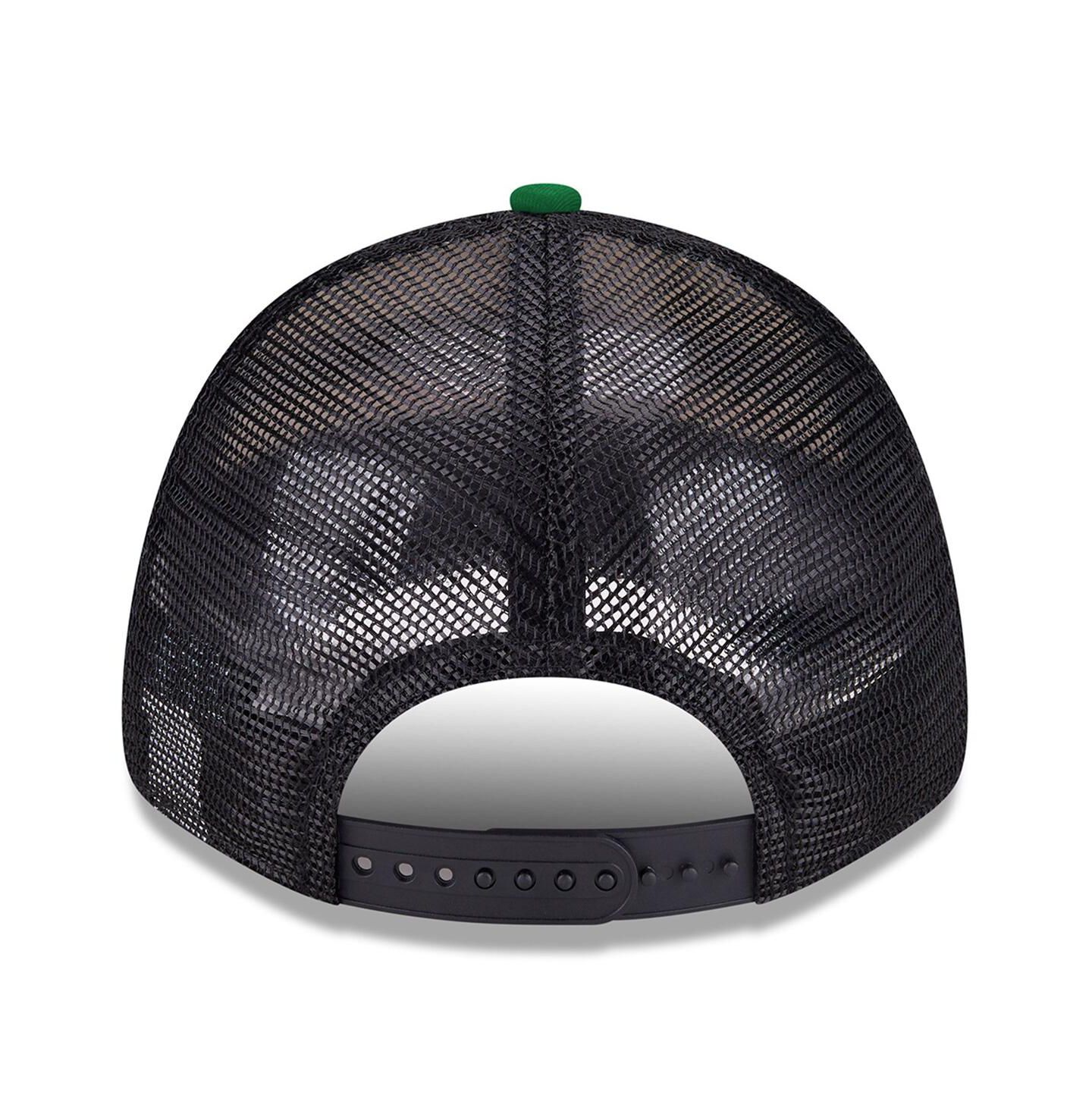 Мужская кепка New Era Black/Green Carl Edwards 2025 NASCAR Hall of Fame 9FORTY Adjustable Trucker Hat — фото 2