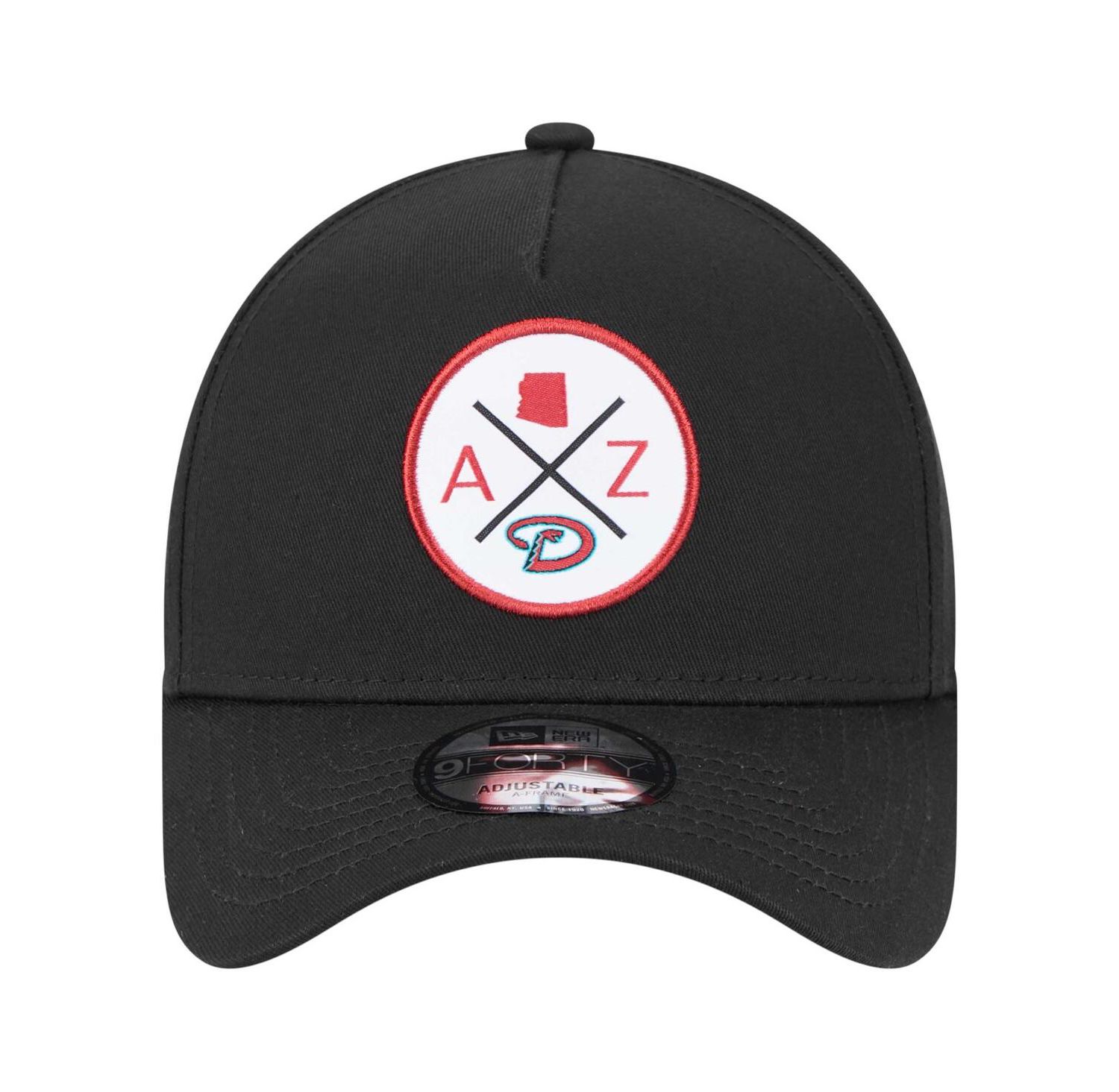 Men's Black Arizona Diamondbacks 9FORTY A-Frame Adjustable Hat
