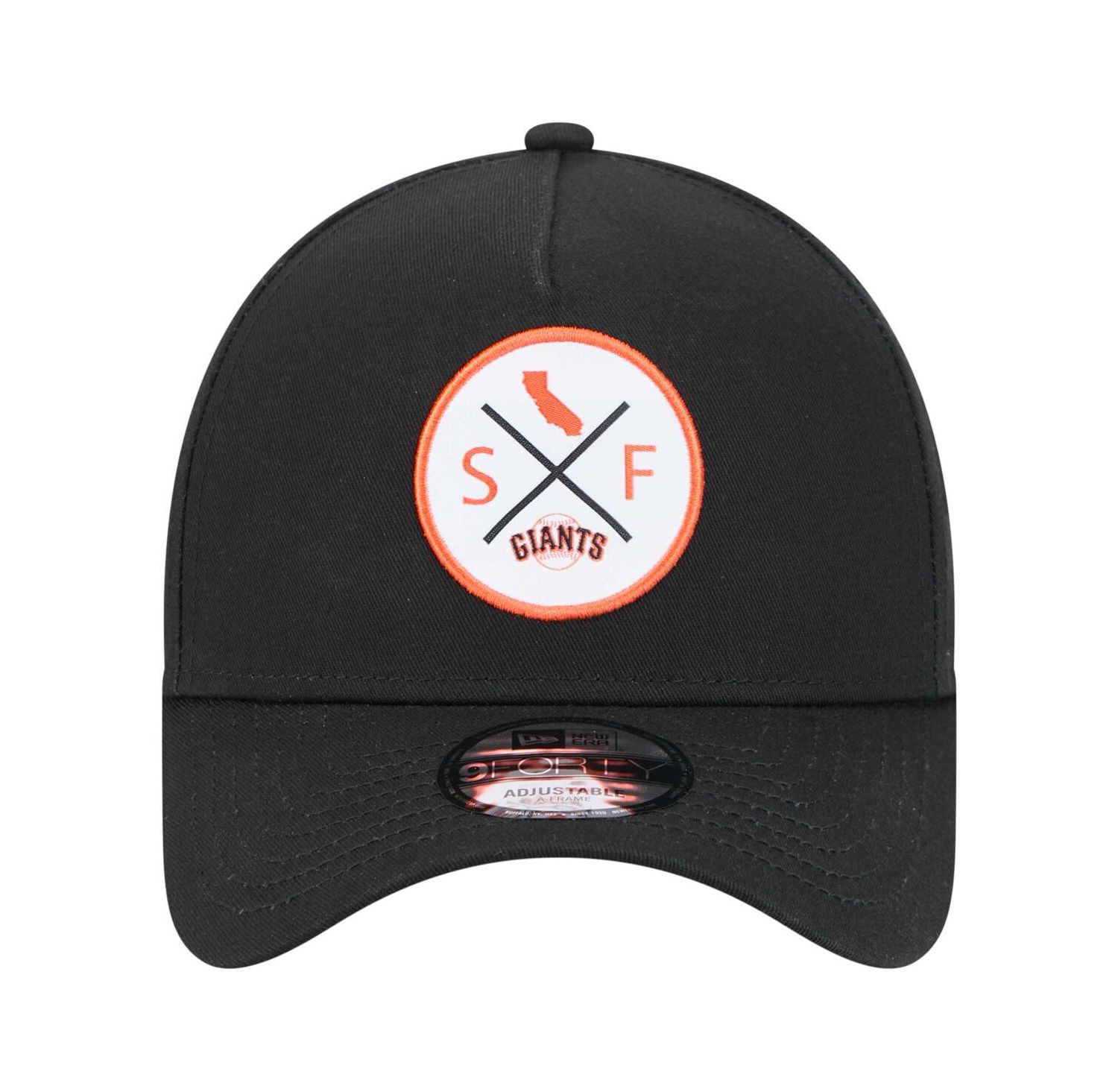 Men's Black San Francisco Giants 9FORTY A-Frame Adjustable Hat