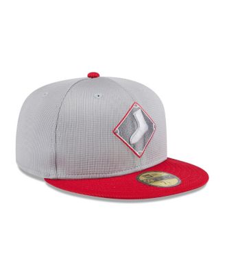 Men's Gray/Red Chicago White Sox 2025 Batting Practice 59FIFTY Fitted Hat