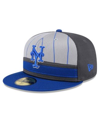 New Era - Men's Gray/Royal New York Mets 2025 Batting Practice 59FIFTY Fitted Hat
