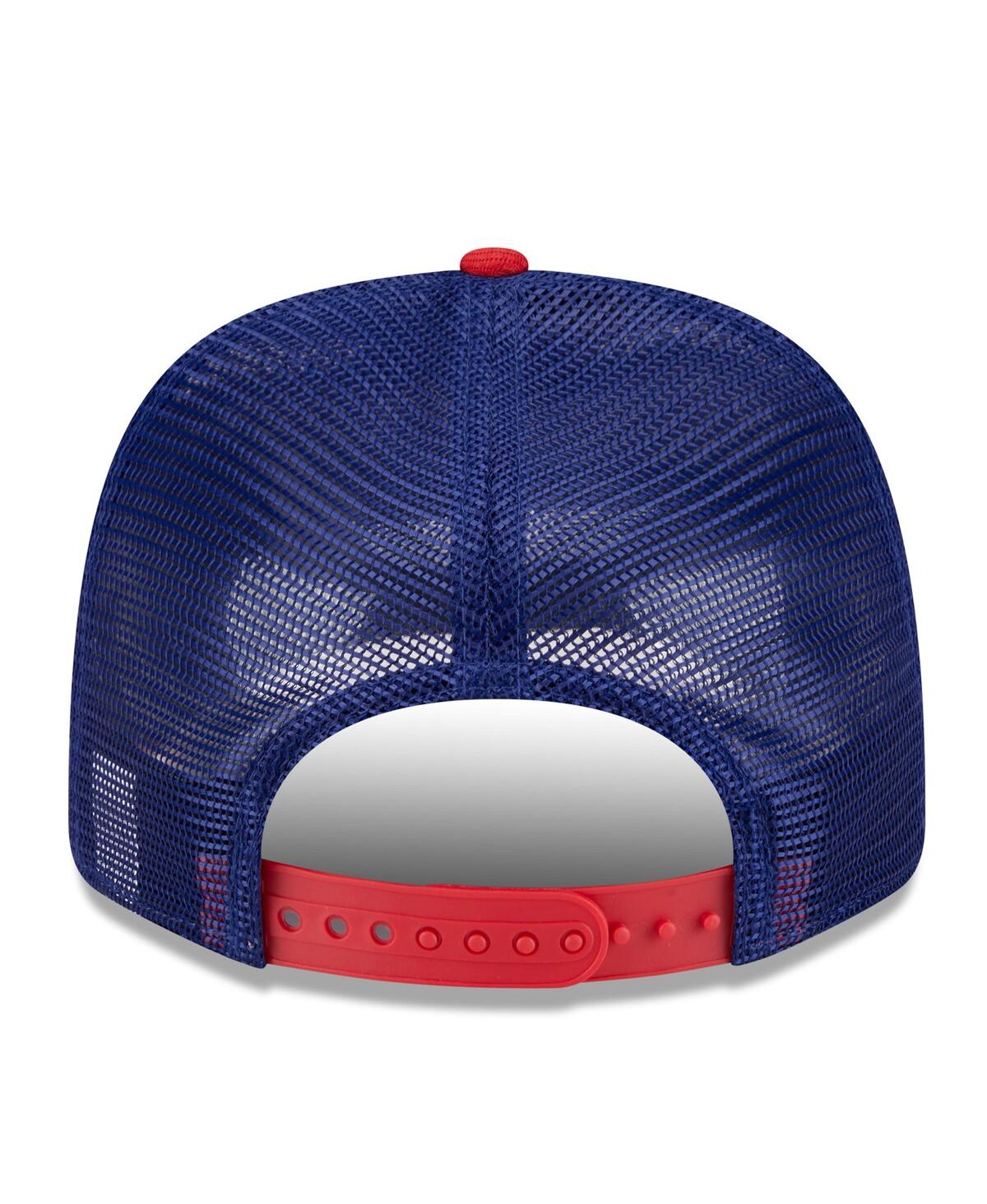 NEW ERA MEN'S ROYAL/RED PHILADELPHIA PHILLIES 2025 BATTING PRACTICE 9SEVENTY STRETCH-SNAP TRUCKER HAT 