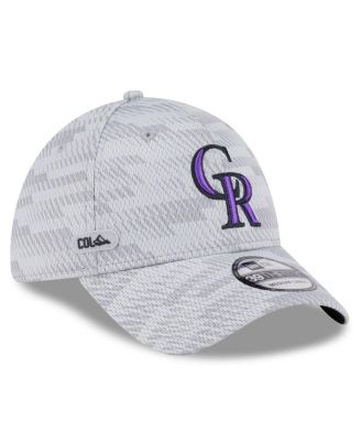 New Era - Men's Gray Colorado Rockies 2025 MLB Clubhouse 39THIRTY Flex Hat
