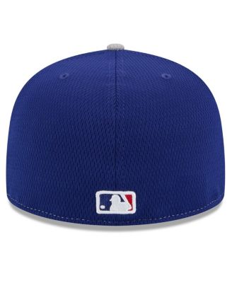 Men's Royal/Gray Los Angeles Dodgers 2025 MLB Clubhouse 59FIFTY Fitted Hat