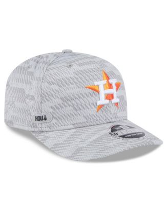 New Era - Men's Gray Houston Astros 2025 MLB Clubhouse 9SEVENTY Stretch-Snap Hat