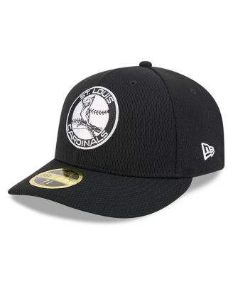 New Era - Men's Black St. Louis Cardinals 2025 MLB Clubhouse Low 59FIFTY Fitted Hat