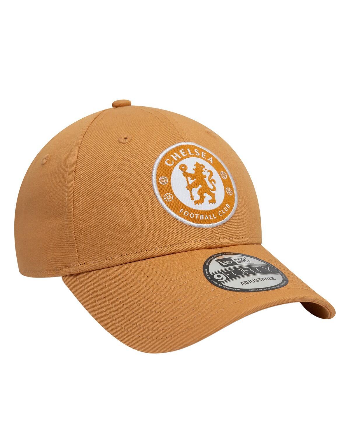 NEW ERA MEN'S TAN CHELSEA SEASONAL 9FORTY ADJUSTABLE HAT 