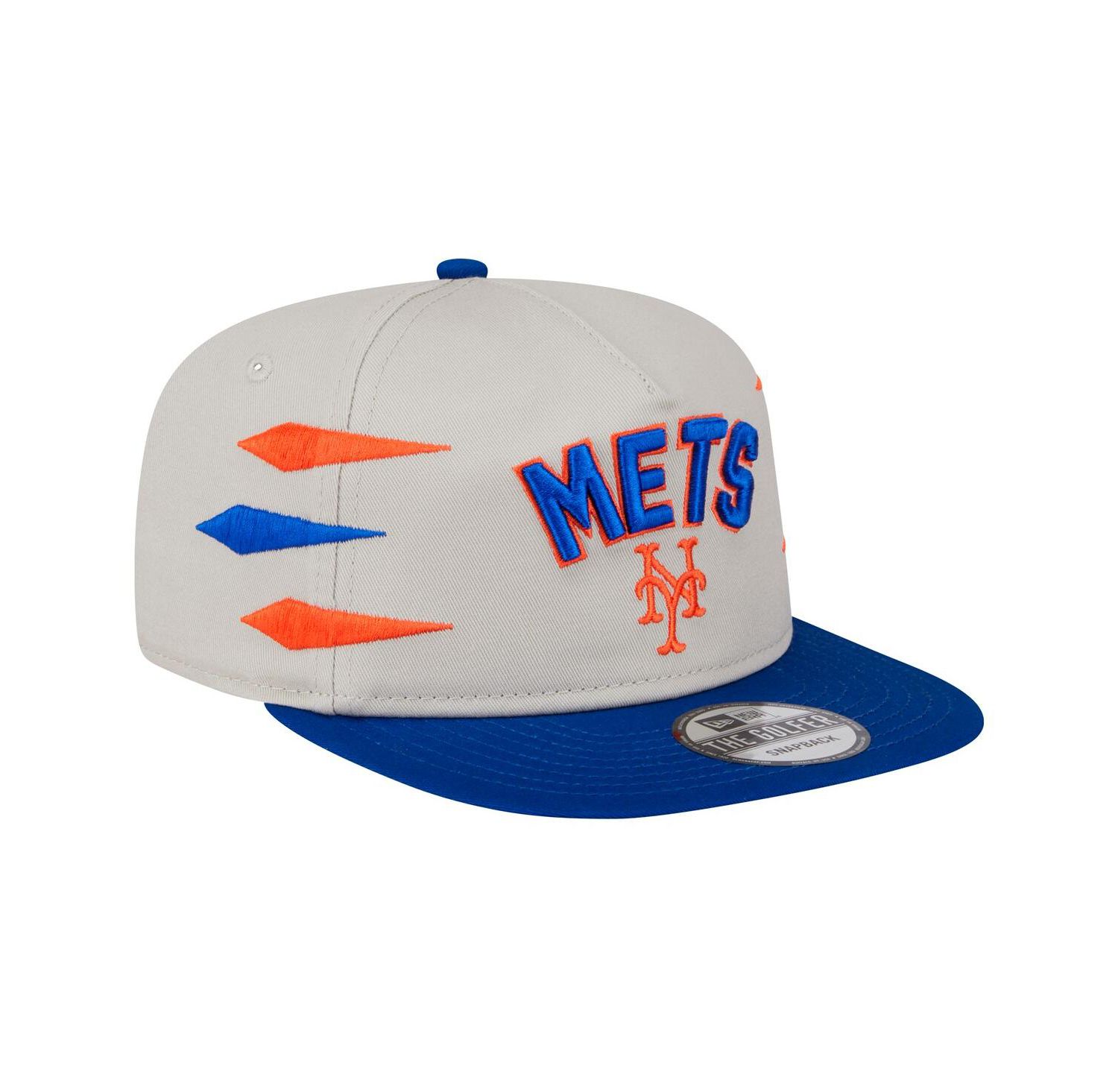 Men's Cream New York Mets Iron Golfer Snapback Hat