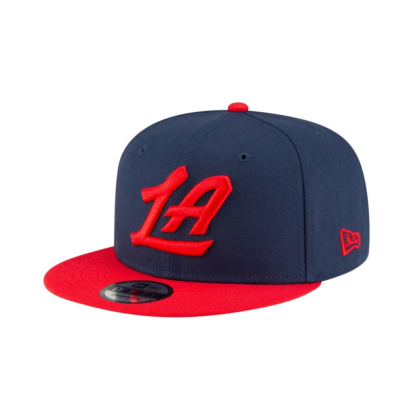 Мужская кепка New Era Navy/Red LA Clippers 2-Tone 9FIFTY Snapback Hat — фото 1