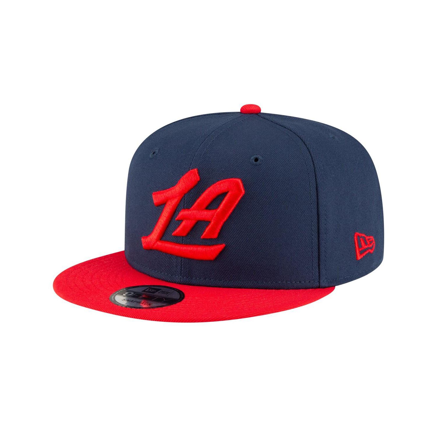 Men's Navy/Red LA Clippers 2-Tone 9FIFTY Snapback Hat