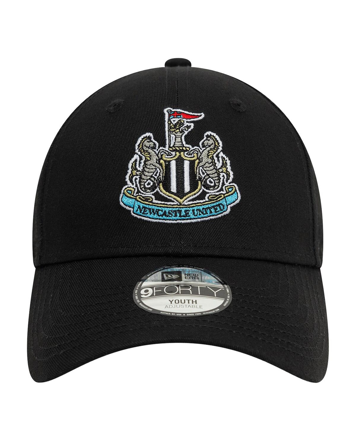 NEW ERA MEN'S BLACK NEWCASTLE UNITED CORE 9TWENTY ADJUSTABLE HAT 