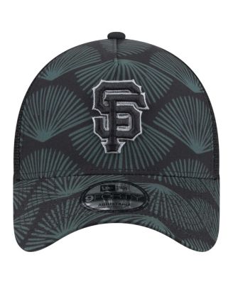 Men's Black San Francisco Giants 9FORTY A-Frame Trucker Adjustable Hat