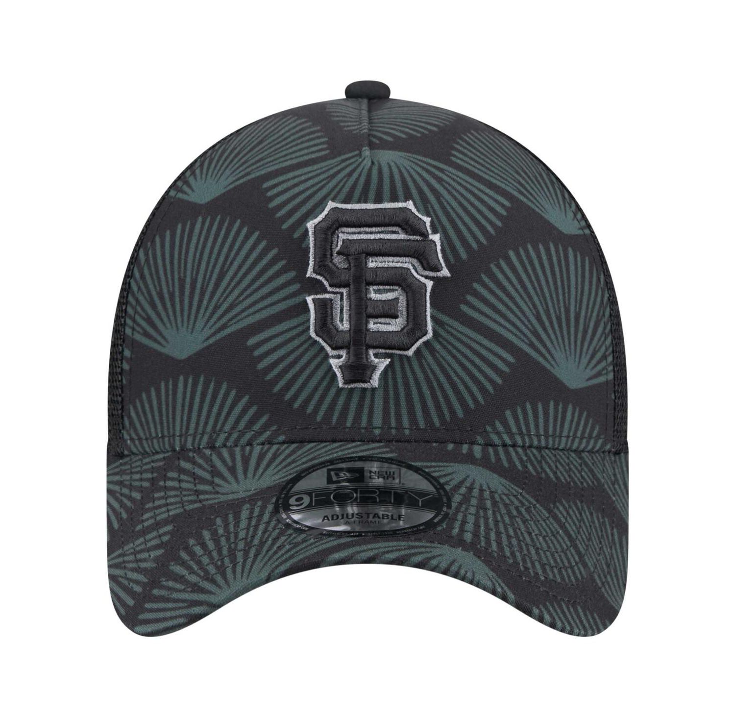 Men's Black San Francisco Giants 9FORTY A-Frame Trucker Adjustable Hat