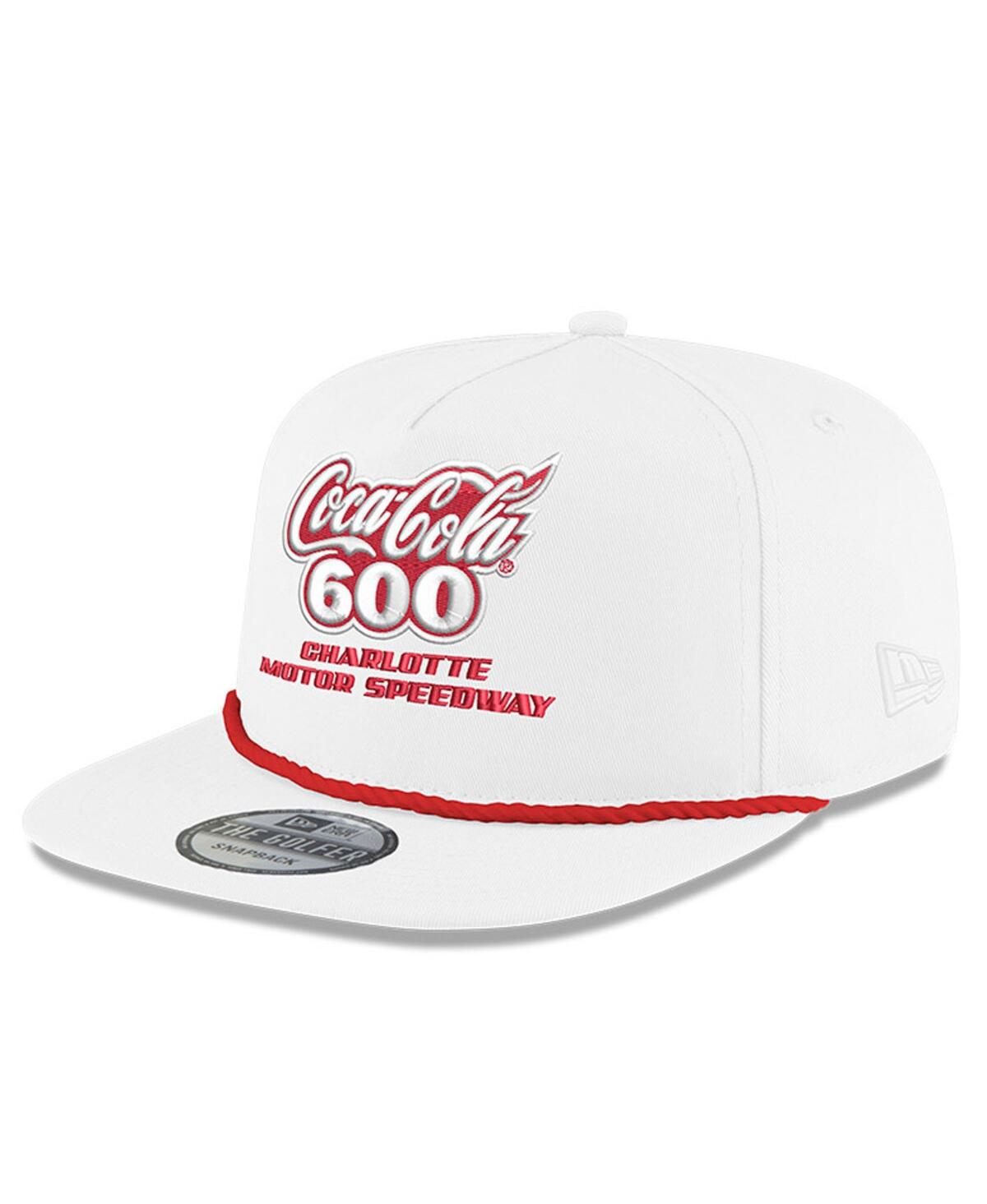 NEW ERA MEN'S WHITE JEFF GORDON COCA-COLA 600 FIRST WIN GOLFER ADJUSTABLE HAT 