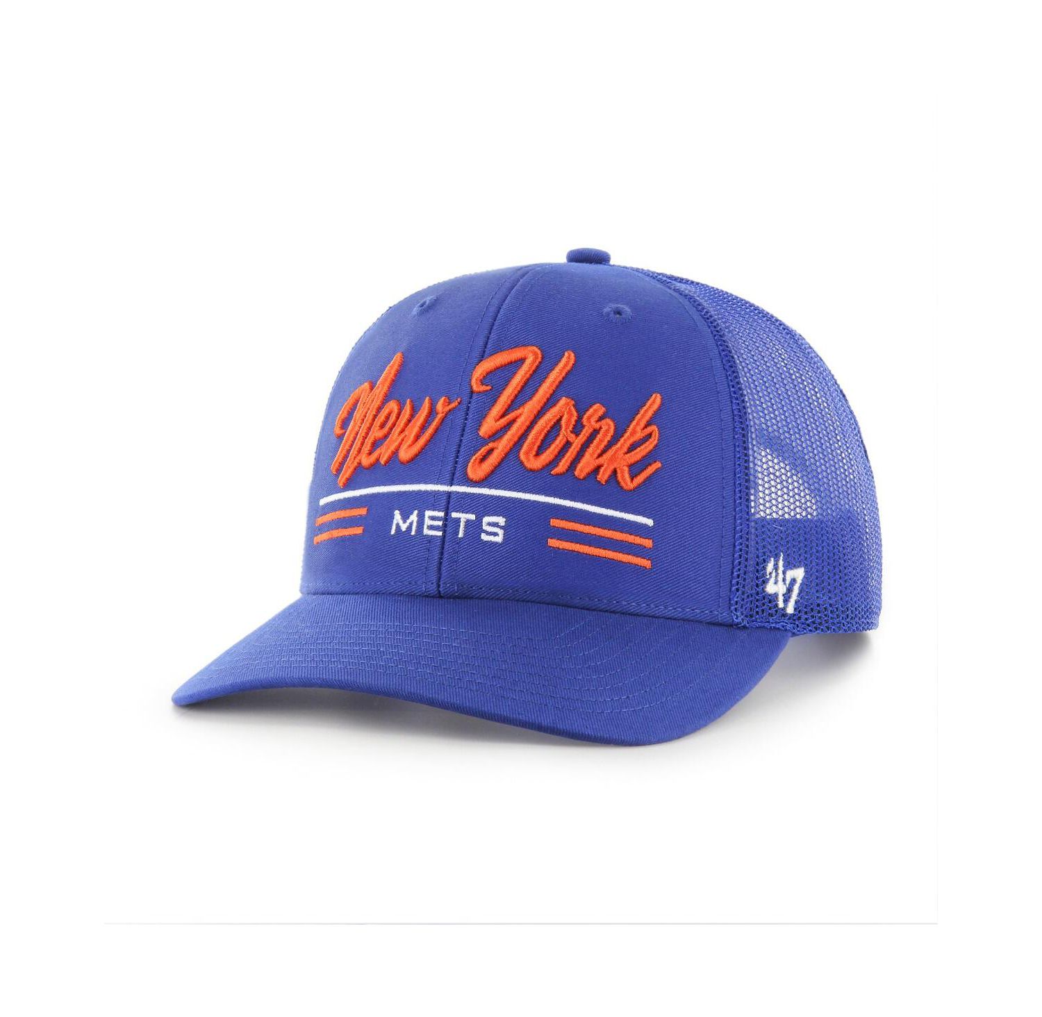 Men's Royal New York Mets Garner Trucker Adjustable Hat