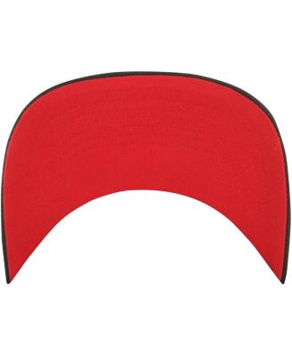 Men's Black Atlanta Hawks Ring Tone Hitch Snapback Hat