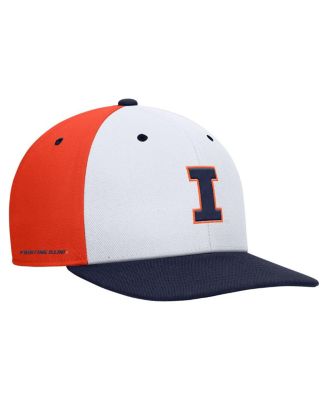 Nike - Men's White/Orange Illinois Fighting Illini Pro Performance Snapback Hat