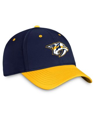 Men's Navy/Gold Nashville Predators Authentic Pro Rink Two-Tone Flex Hat