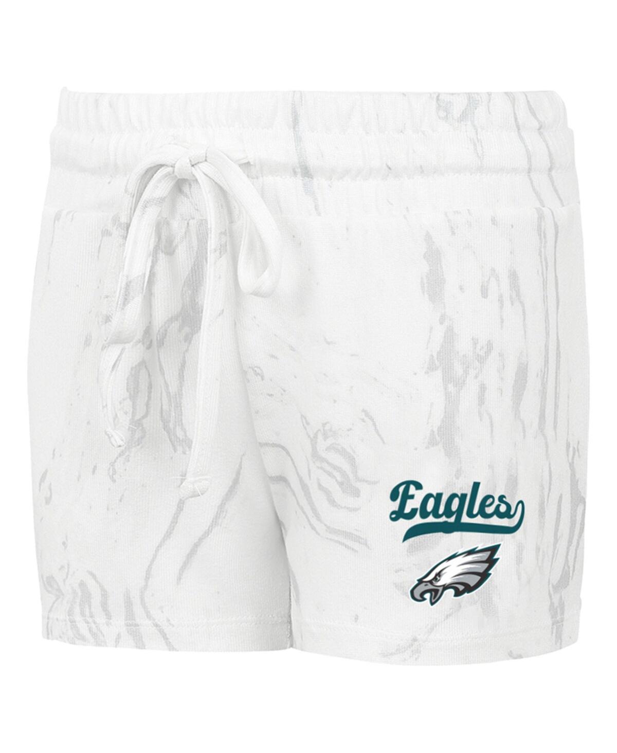Concepts Sport Women's 2-piece White Philadelphia Eagles Plus Size Quartz Tank Top And Shorts Set In White