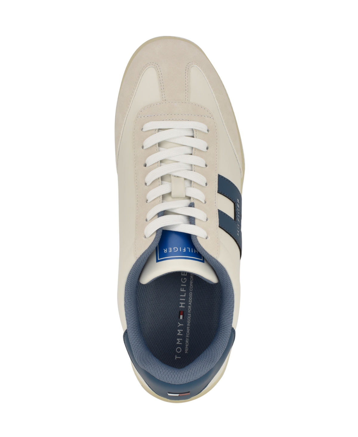 Tommy Hilfiger Men's Berge T-toe Casual Sneakers In White,teal Multi