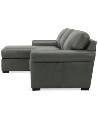 Radley Roll Arm 104" 3-Pc. Leather Sectional