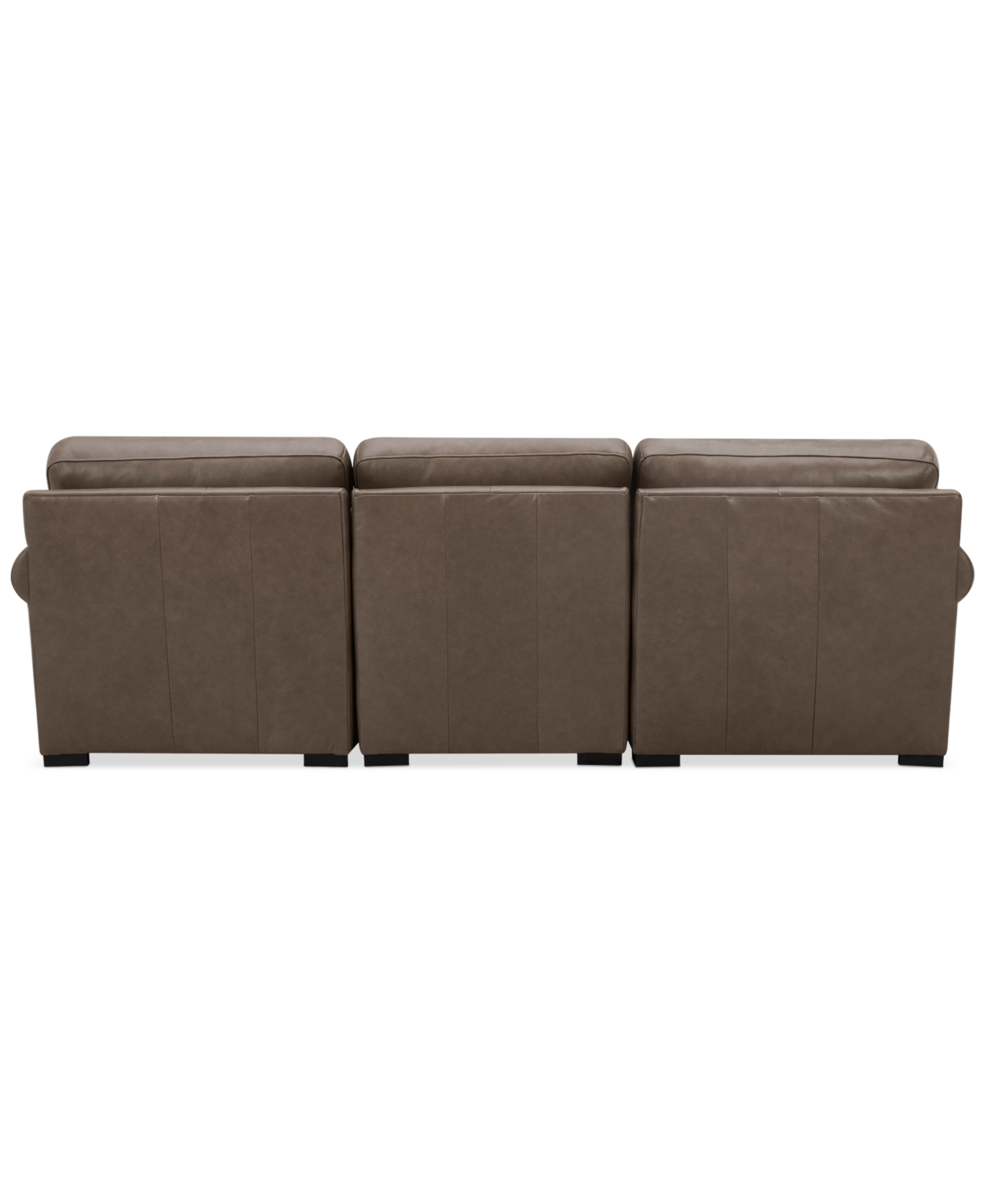 Macy's Radley Roll Arm 104" 3-pc. Leather Sectional, Exclusively At