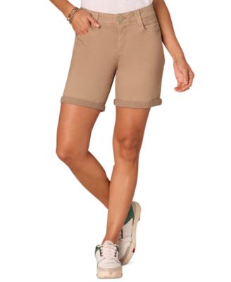 Democracy - Petite "AB" Solution Mid Rise Cuffed Shorts