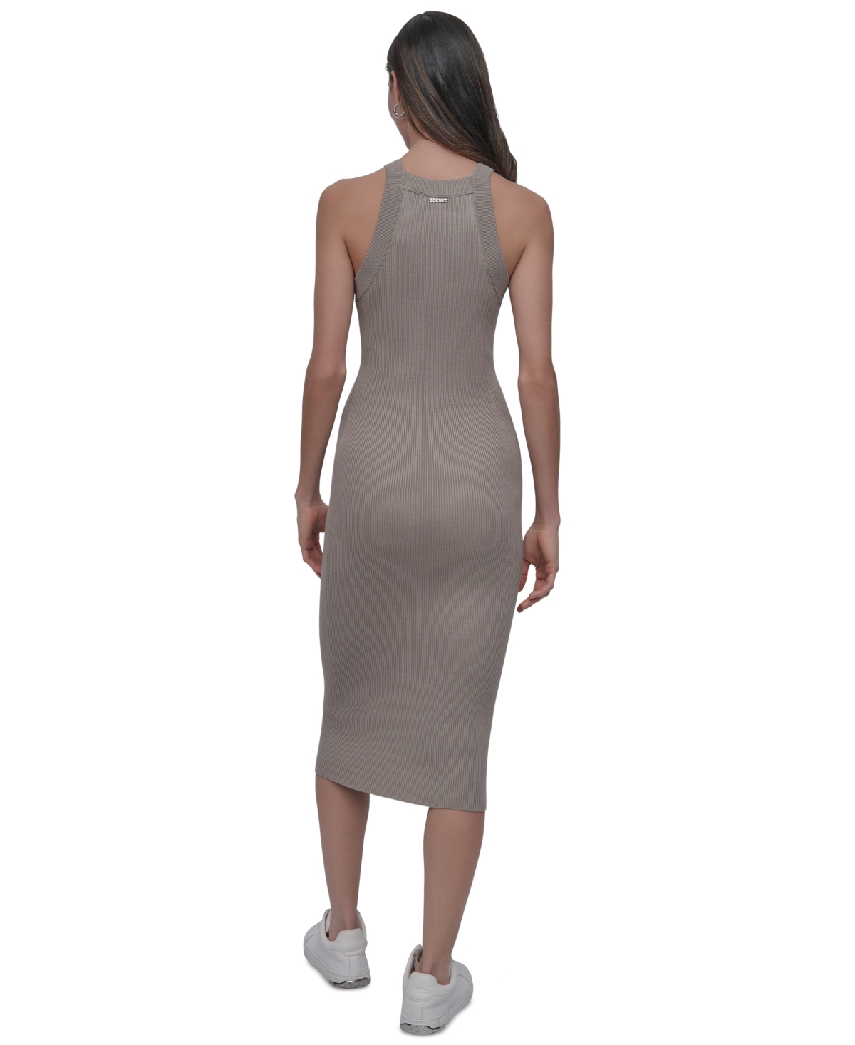 DKNY JEANS WOMEN'S RIBBED KNIT SLEEVELESS BODYCON DRESS 