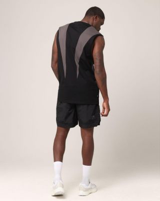 Men's Rage Oversized Muscle T-Shirt, M, Black