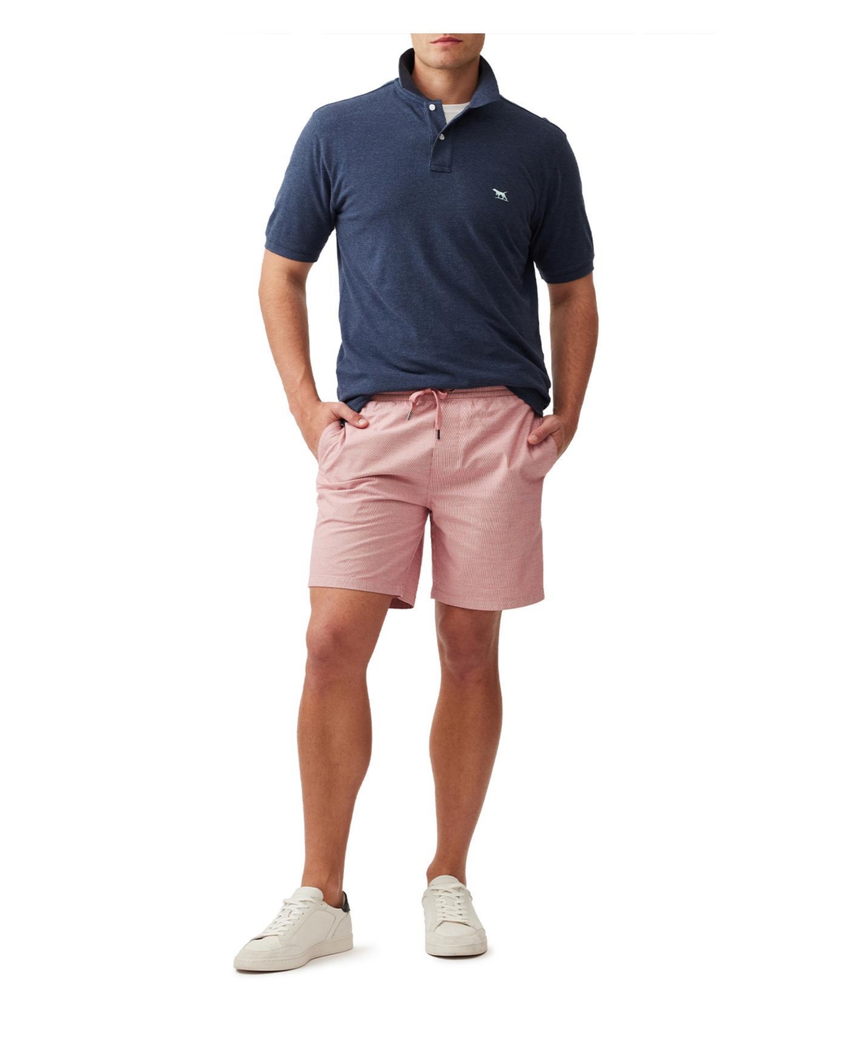 Rodd & Gunn Cathedral Cove Drawstring Shorts In Pink
