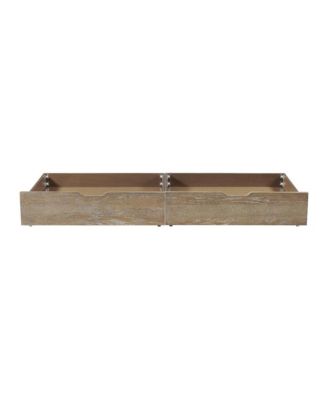 Leland Traditional Wood Storage Drawers in Sandwash (Set of 2)